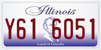 IL license plate Y616051