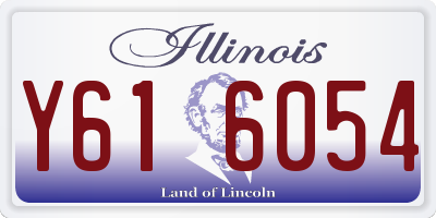 IL license plate Y616054