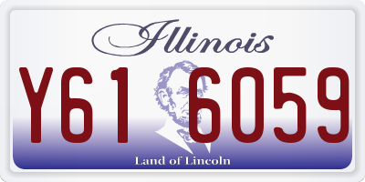 IL license plate Y616059
