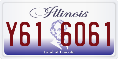 IL license plate Y616061