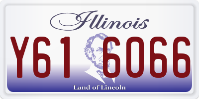 IL license plate Y616066