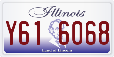 IL license plate Y616068
