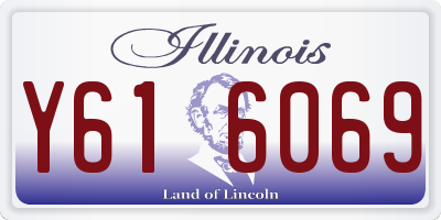 IL license plate Y616069