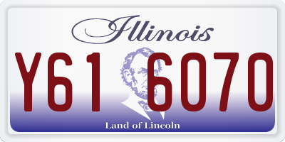 IL license plate Y616070