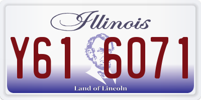 IL license plate Y616071