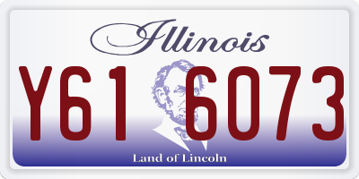 IL license plate Y616073