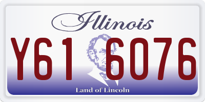 IL license plate Y616076