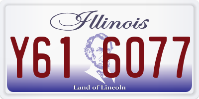 IL license plate Y616077