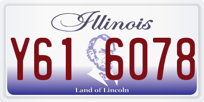 IL license plate Y616078