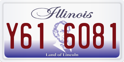 IL license plate Y616081
