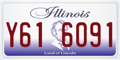 IL license plate Y616091