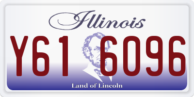 IL license plate Y616096