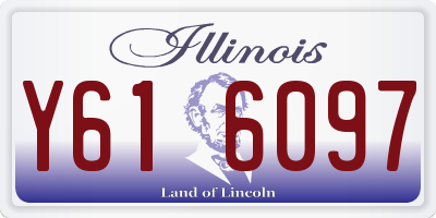 IL license plate Y616097