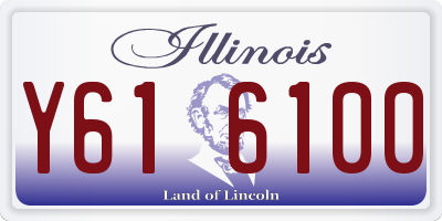 IL license plate Y616100