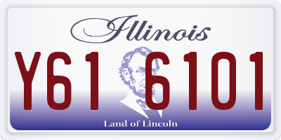 IL license plate Y616101
