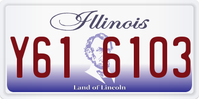 IL license plate Y616103