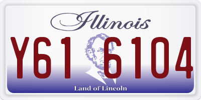 IL license plate Y616104