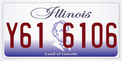 IL license plate Y616106