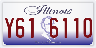 IL license plate Y616110
