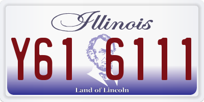 IL license plate Y616111