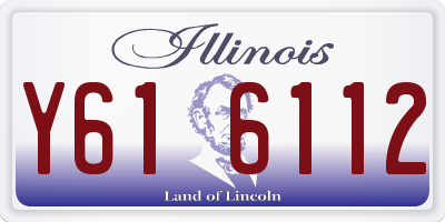 IL license plate Y616112