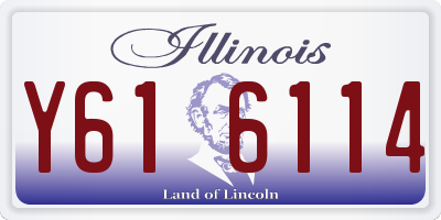 IL license plate Y616114