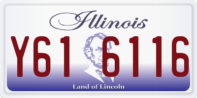 IL license plate Y616116
