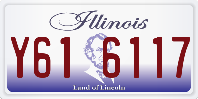 IL license plate Y616117