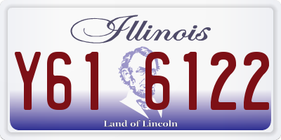 IL license plate Y616122