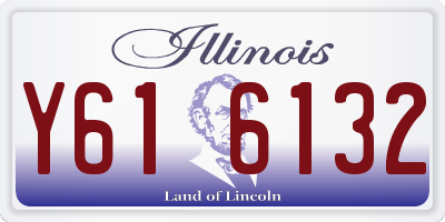 IL license plate Y616132