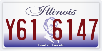 IL license plate Y616147