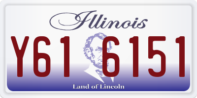 IL license plate Y616151