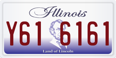 IL license plate Y616161