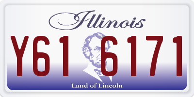 IL license plate Y616171