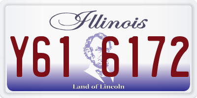 IL license plate Y616172