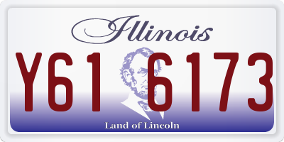 IL license plate Y616173