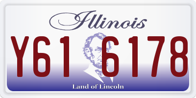IL license plate Y616178