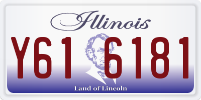IL license plate Y616181