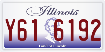 IL license plate Y616192