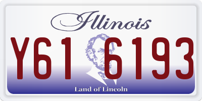 IL license plate Y616193