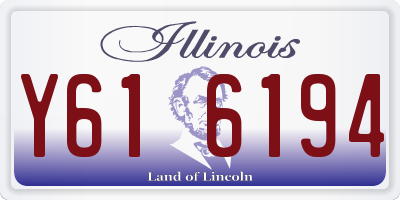 IL license plate Y616194