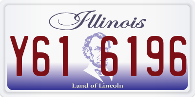 IL license plate Y616196
