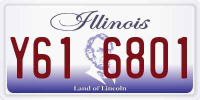 IL license plate Y616801
