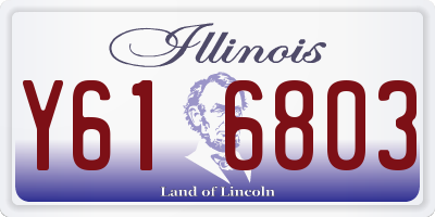 IL license plate Y616803