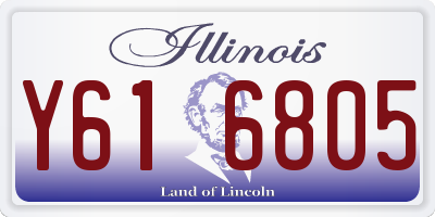 IL license plate Y616805