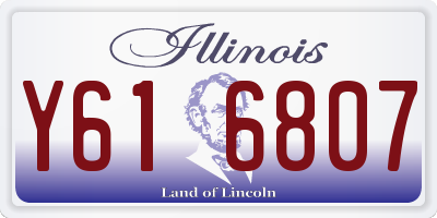 IL license plate Y616807