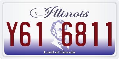 IL license plate Y616811
