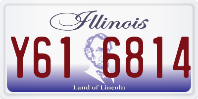 IL license plate Y616814