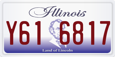 IL license plate Y616817