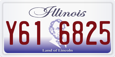 IL license plate Y616825